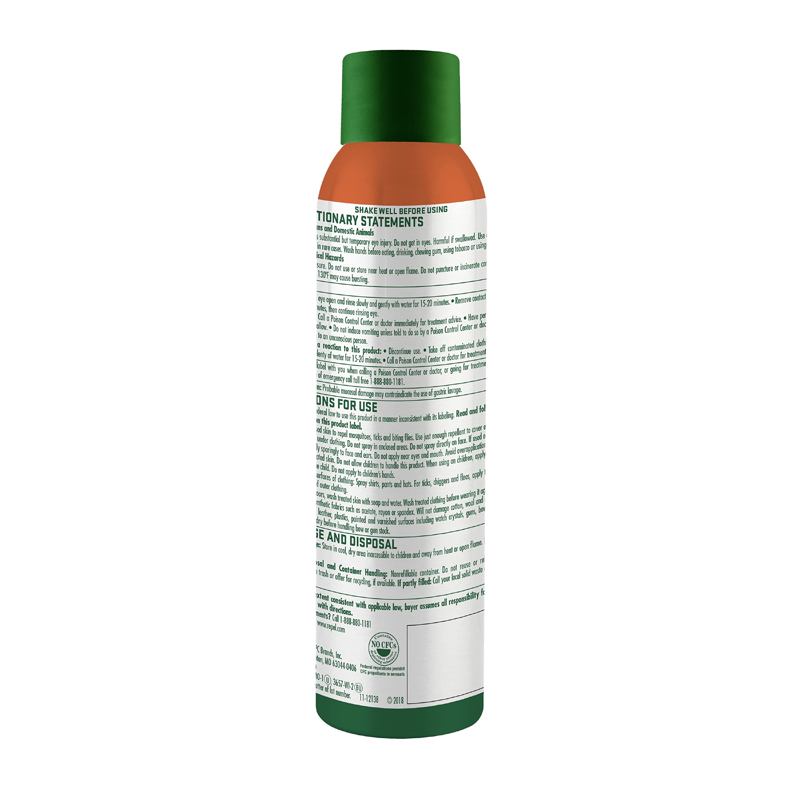 Repel 100 Insect Repellent Pump Spray - 98.11% DEET, 4 oz - Up to 10 Hours Protection