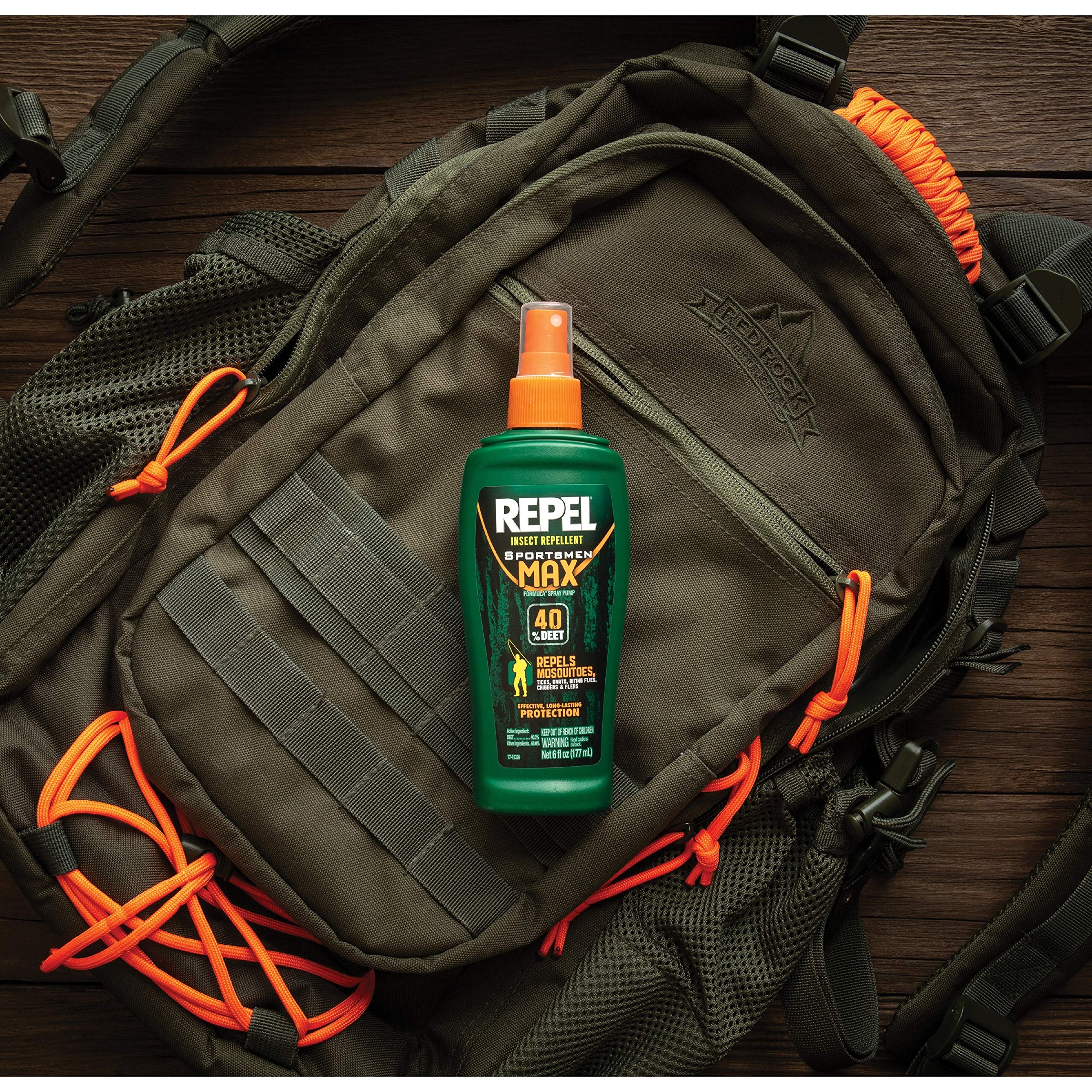 Repel Sportsman Max Formula Insect Repellent - 40% DEET, 6 oz Aerosol (Pack of 2)