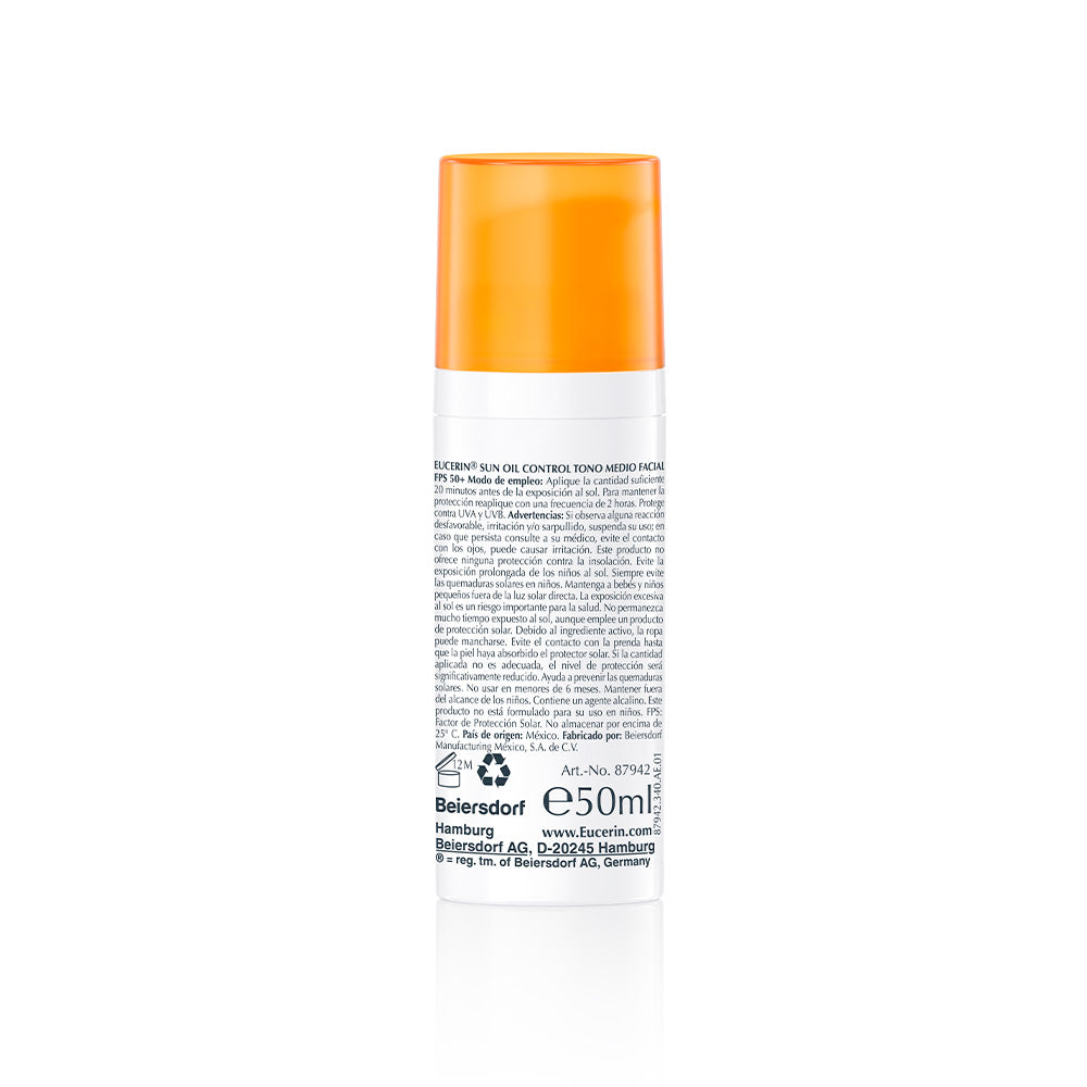 Eucerin Oil Control Sun Face Dry Touch Sunscreen SPF 50 - 50ml/1.69oz