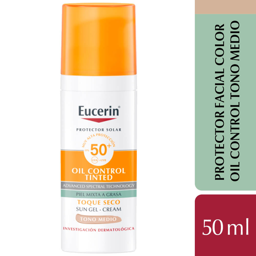 Eucerin Oil Control Sun Face Dry Touch Sunscreen SPF 50 - 50ml/1.69oz