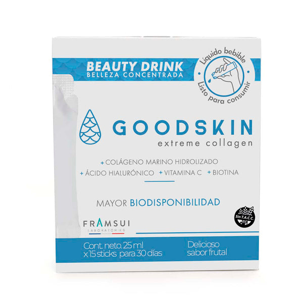 GOODSKIN Extreme Collagen Dietary Supplement 15 Units - with Natural Ingredients, Patented Microemulsification Process, and Synergistic Effects