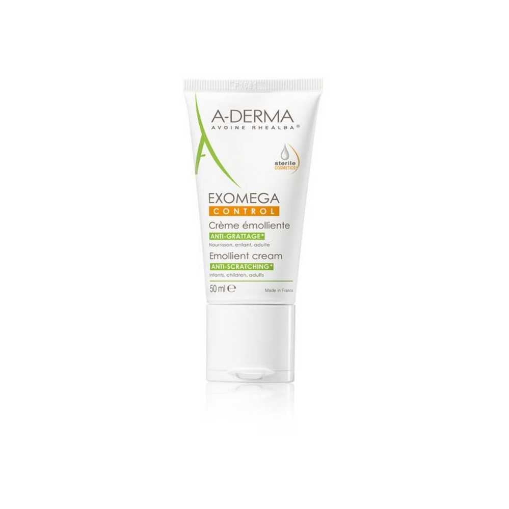 Aderma Exomega Facial Control Cream - Softens Dry Skin - Hypoallergenic & Paraben-Free