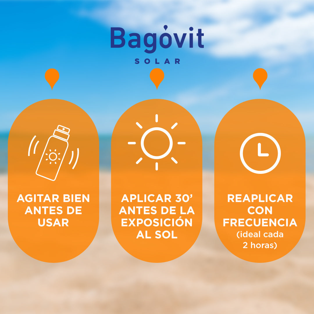 Bagovit SPF 40 Continuous Spray Sunscreen - Broad Spectrum UVA/UVB Protection, Non-Comedogenic & Paraben-Free 170Ml / 5.74Fl Oz