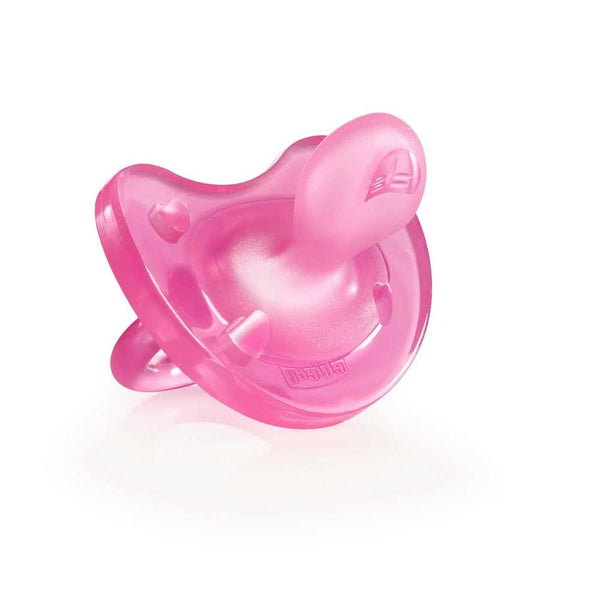 Chicco Physiosoft Pacifier +12 M Pink - Ergonomic BPA Free Reusable Hypoallergenic Baby Pacifier