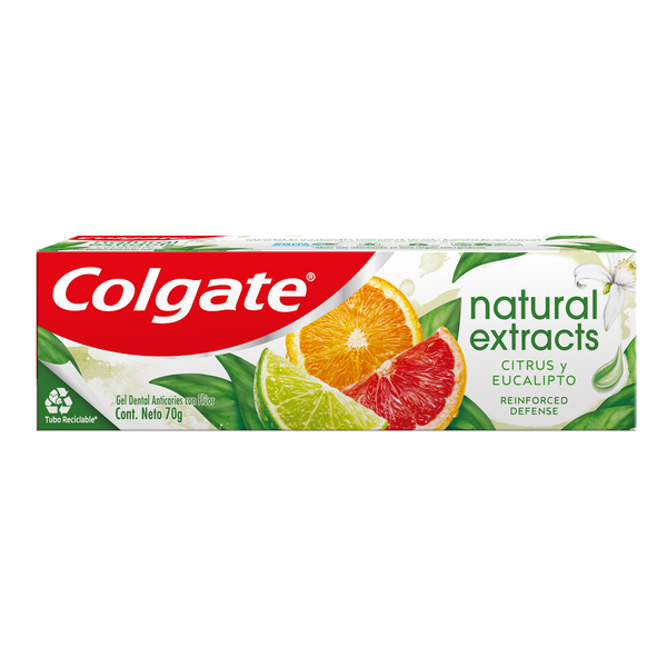Colgate Naturals Extract Citrus and Eucalyptus Toothpaste 70gr/2.36oz - Strengthen Teeth & Gluten-Free