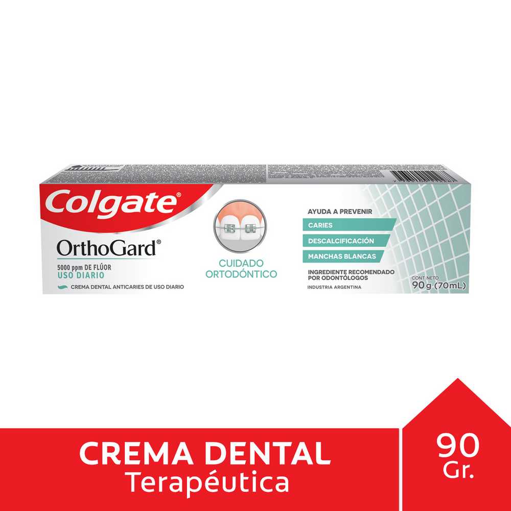 Colgate Orthogard Toothpaste - 90Gr / 3.04Oz for Fluoride Protection & Reduced Tooth Decay