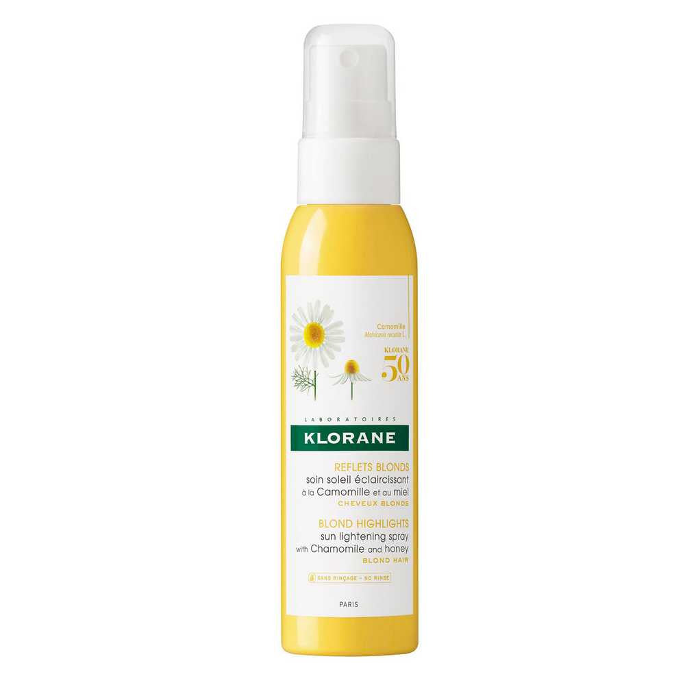 Klorane Chamomile Leave-In Spray (125ml/4.22fl oz) : Natural Brightening Formula with No Ammonia or Hydrogen Peroxide