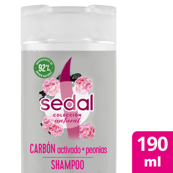Sedal Shampoo Activated Charcoal+Peonies 190Ml / 6.42Fl Oz